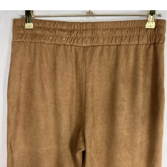 Jules & Leopold Jogger Womens Large Camel Faux Suede High Rise Drawstring Pants - Picture 3 of 7